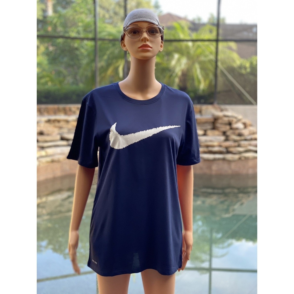 Nike Sportswear Swoosh Tee Blue M NWT